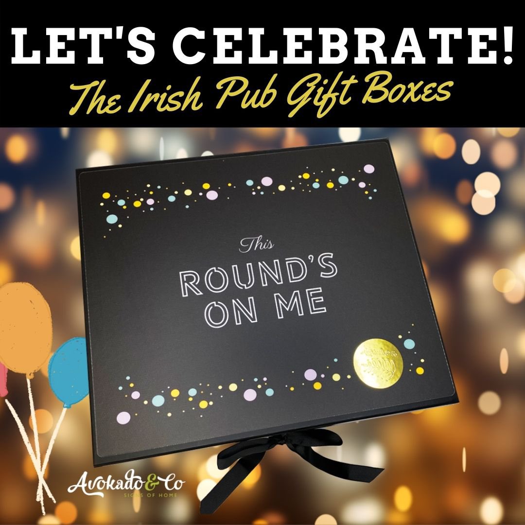 AvokadoC's tweet photo. **All New Irish Pub Gift Boxes**... The Gift of Sharing A Round With Someone! #irishgiftboxes #buyirish #goingforapint #irishpub #tismyround #tisyourround #irishsayings #irishmammy #gaspingforapint #lockdowngift https://t.co/4X6AB4KZ1S