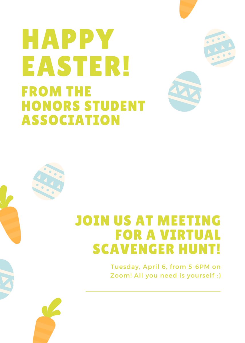 Hope everyone enjoyed Easter this weekend 🤪🤪 now it finally feels like spring! 🪴 Don’t forget that today we have meeting on Zoom from 5-6PM, so get ready for a virtual scavenger hunt! 🔍 If you haven’t received the Zoom link yet in your NKU email, feel free to send us a DM 🤗