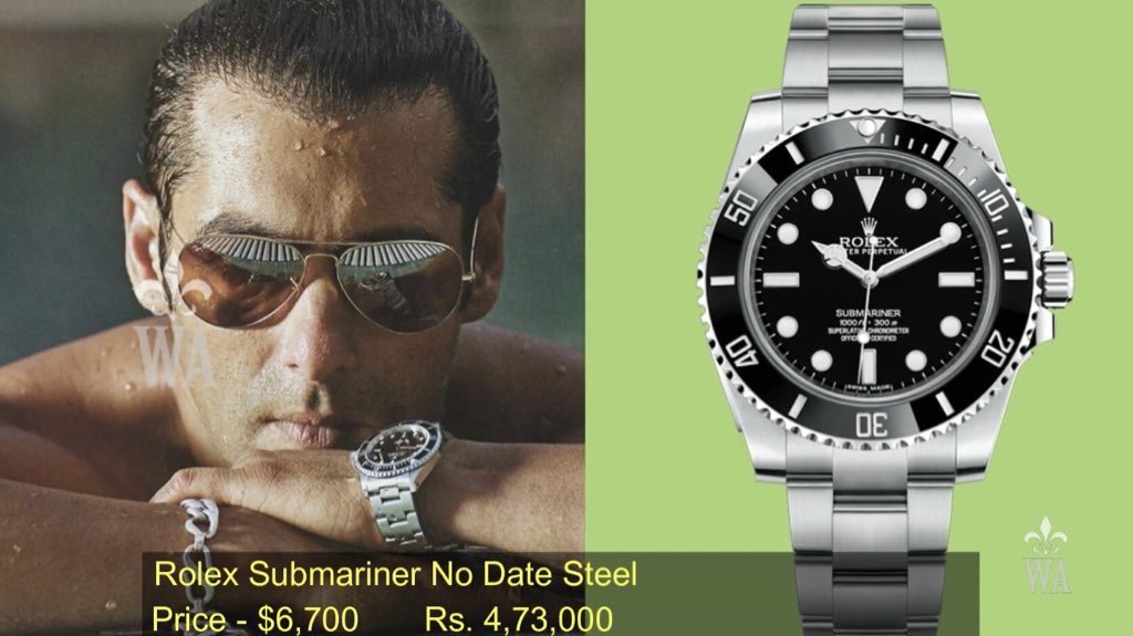 salman khan rolex watch price