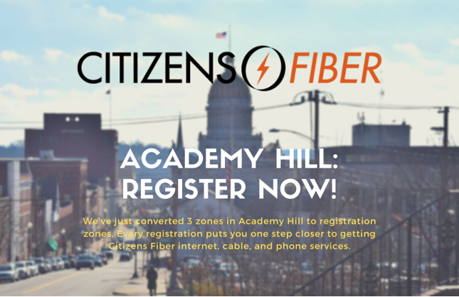 CitizensFiber's tweet photo. Citizens Fiber is happy to announce that we've expanded to Academy Hill in Greensburg! To learn more click the link below:
https://t.co/QZKTPJtgL8 https://t.co/C1SJ3GxNHY