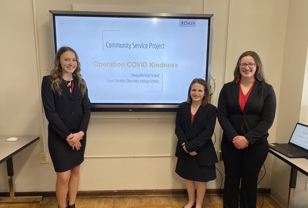 Community Service Project - Grace Schroller, Chloe  Voet, Addi Schmitz- 3rd!
National Qualifiers!