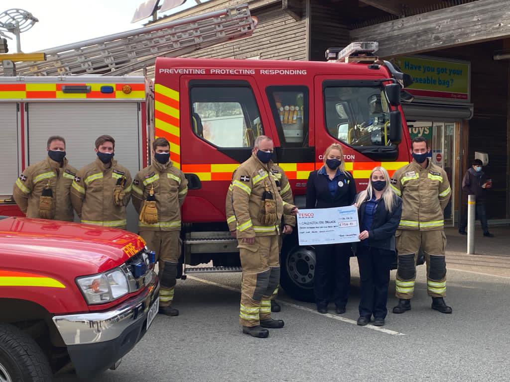 A massive thank you to <a href="/Tesco/">Tesco</a> Callington for organising a donation point for the Firefighters Charity! Customers have donated a massive £756.81. Giving us a total this month of £798 to pay in. Many thanks! #callington #fundraising #charity <a href="/firefighters999/">Fire Fighters Charity</a>