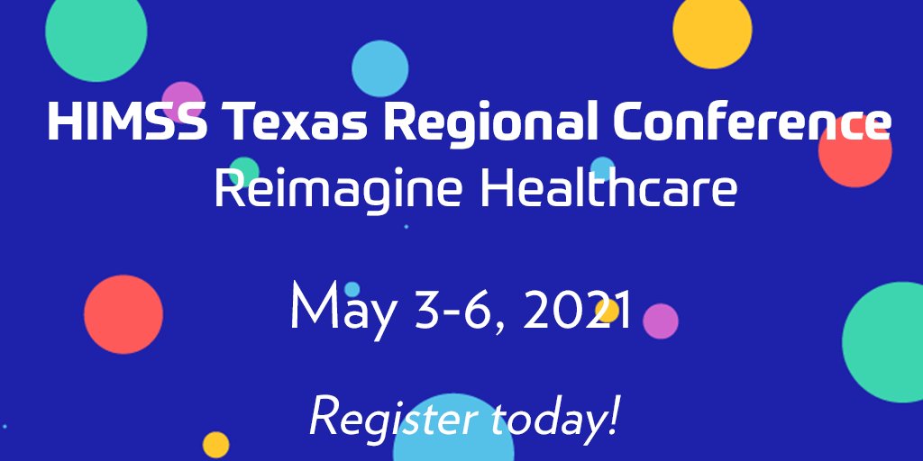 Texas Regional HIMSS (@texashimss) on Twitter photo Register by 4/16 for Early Bird pricing! bit.ly/3mjCU7a
@AustinHIMSS <a href="/DFW_HIMSS/">DFW HIMSS</a> <a href="/HIMSS/">HIMSS</a> @LubbockHimss <a href="/Houston_HIMSS/">HIMSS Houston</a> <a href="/SA_HIMSS/">San Antonio HIMSS</a> Register by 4/16 for Early Bird pricing! bit.ly/3mjCU7a
@AustinHIMSS <a href="/DFW_HIMSS/">DFW HIMSS</a> <a href="/HIMSS/">HIMSS</a> @LubbockHimss <a href="/Houston_HIMSS/">HIMSS Houston</a> <a href="/SA_HIMSS/">San Antonio HIMSS</a>
