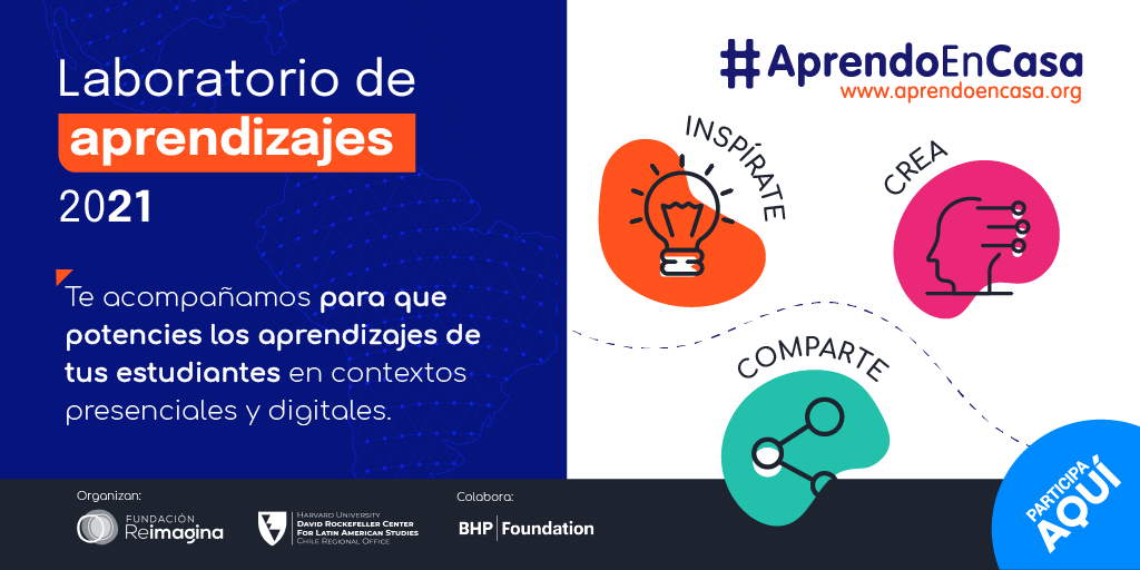 Aprendoen_casa's tweet photo. 🎉🎉🎉Estamos felices de lanzar el #LaboratorioDeAprendizajes de #AprendoEnCasa. No te pierdas la primera conferencia "Aprendizaje en tiempos híbridos: lo que sabemos que funciona", con Chris Didi, profesor de @Harvard.
📅 15 de abril
✍️ Inscripciones: https://t.co/1biEecwTRy https://t.co/EARsvSiL4P