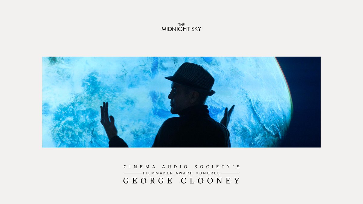Congratulations George Clooney on your Filmmaker Award from the Cinema Audio Society for your incredible work in the Film industry.
