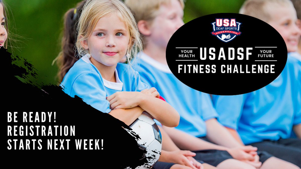 It's time to move with family and friends near and far!  Next week you will be able to join USADSF's Virtual Fitness Challenge!  More details coming soon!  #USADeafFit21 #YouthSports #healthylifestyle