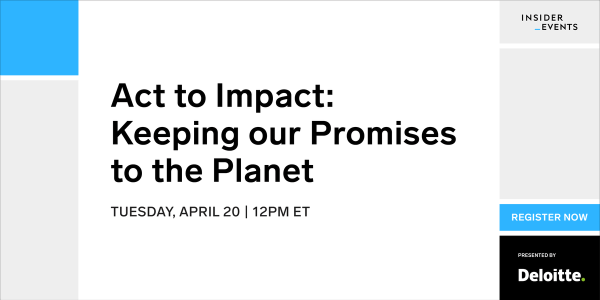 insiderscience's tweet photo. Join us Tuesday, April 20 at 12 p.m. ET for a virtual event presented by @Deloitte. This event will feature live conversations about how we can mitigate and adapt to climate change today to avoid catastrophe in the near future. #ActToImpact

REGISTER HERE: https://t.co/DAzFmQtQUY https://t.co/s9ACtVkEua