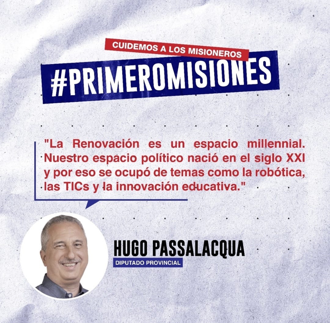 #PRIMEROMISIONES 
#CuidemosALosMisioneros
<a href="/FRdelaConcordia/">Frente Renovador de la Concordia</a>