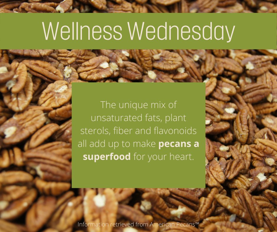 TXPecanGrowers's tweet photo. Pecans have been labeled as a superfood for your heart!
#texaspecans #nationalpecanmonth #health https://t.co/PGjutUltwh