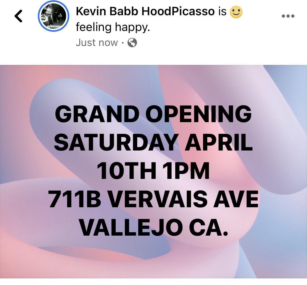 StevenBabbActs's tweet photo. ๐ฃATTENTION VALLEJO
my cousin (from another)
is having his grand opening!
๐ฅ๐ฅ๐ฅ
#SupportFam
#SupportLocalBiz
#Vallejo
#707 https://t.co/5mvwKAxSjC