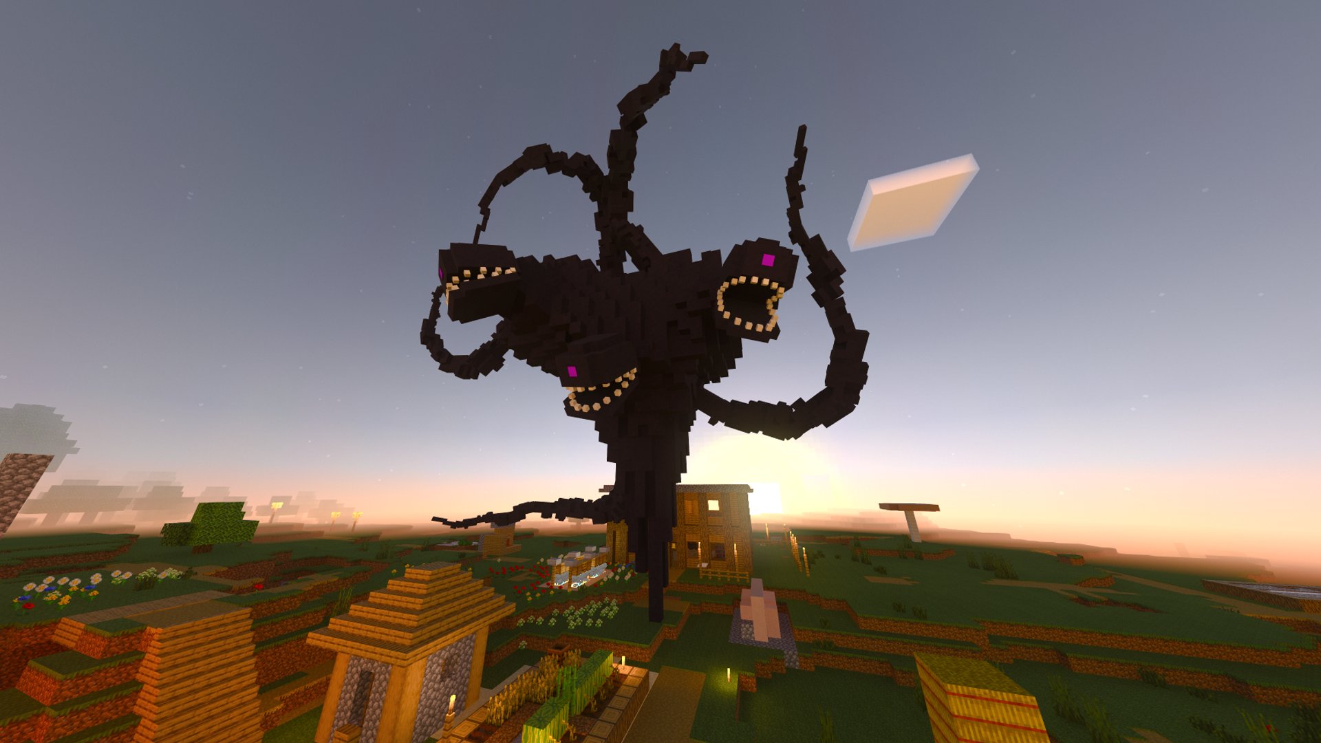 Juju  on X: This is how tall the 3rd stage Wither Storm is! still a few  more stages left  / X