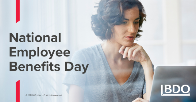 lorilangholz's tweet photo. April 6th is National #EmployeeBenefits Day (#NEBD). In keeping with this year's theme of workplace mental health, @BDO_USA’s latest ERISA podcast episode explains what companies can do to promote well-being and prevent worker burnout. Listen here: https://t.co/NqP9sJbJN9 https://t.co/7k3Cm3wABn