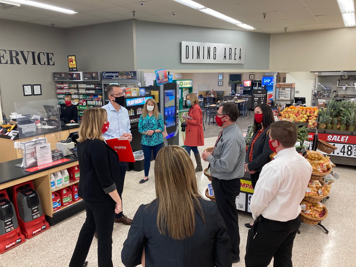 Rep. Randy Feenstra on Twitter "For my next stop, I toured HyVee in