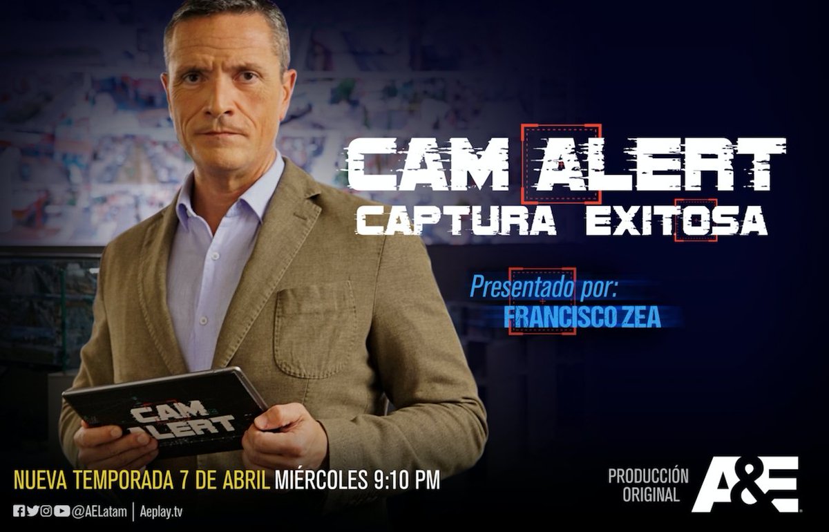 planesymas's tweet photo. Vuelve a @AELatam la producción original conducida por el reconocido presentador mexicano Francisco #PacoZea que muestra la realidad que captan las cámaras de vigilancia ubicadas en distintos estados de México sumando en esta nueva temporada al estado de Jalisco y al de Michoacán https://t.co/qYwS9h33YV