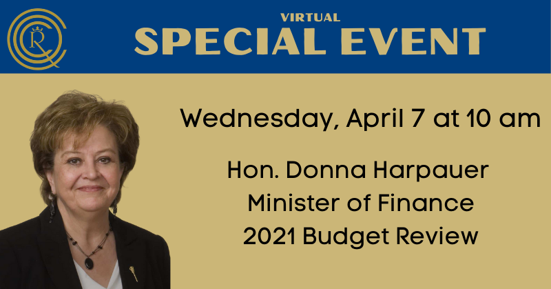 ReginaChamber's tweet photo. ICYMI - Tomorrow at 10am the Hon. Donna Harpauer - Minister of Finance will join us to discuss the new budget. Register for this free Chamber event at https://t.co/vdDPeiK8UK @TD_Canada @TCEnergy @CORuchoose @BromwichSmith @CreativeConcep #midguard #buckinghamsecurity https://t.co/NLo59TG2gc