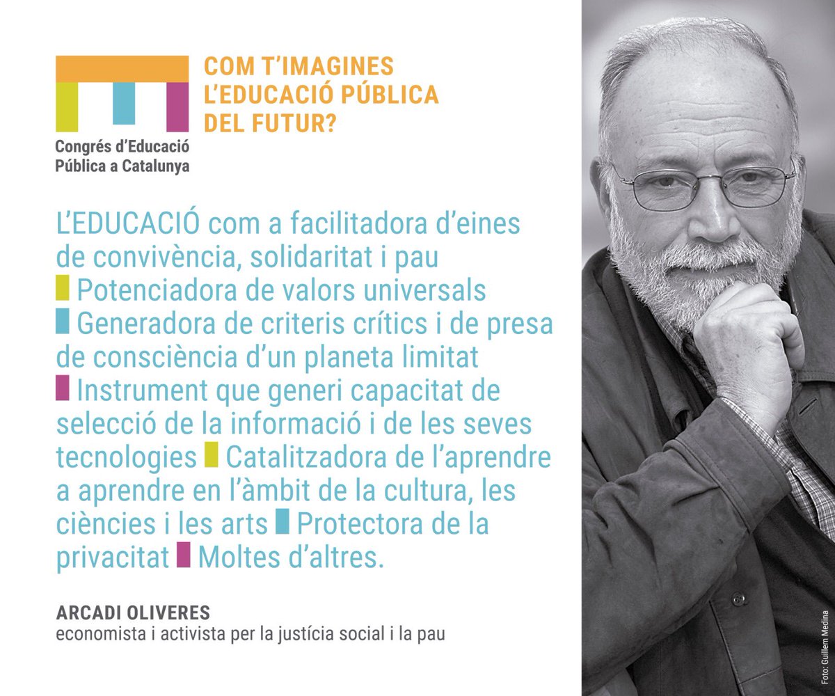 Moltes gràcies #ArcadiOliveres  els teus pensaments i consells els intentarem mantenir. Fins Sempre!!!