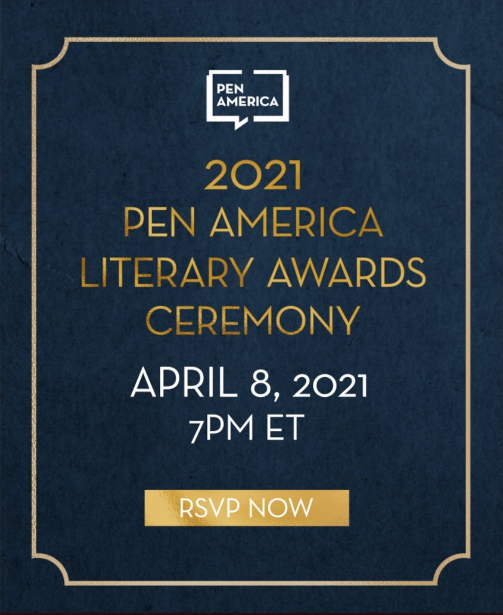 Asako Serizawa (@a_serizawa) on Twitter photo Very excited to celebrate all the amazing Finalists at the 2021 PEN Literary Awards Ceremony tomorrow, THURSDAY APRIL 8, 7PM ET/4PM PT. Please join us! It's virtual and open to everyone. <a href="/PENamerica/">PEN America</a> pen.org/event/2021-pen… Very excited to celebrate all the amazing Finalists at the 2021 PEN Literary Awards Ceremony tomorrow, THURSDAY APRIL 8, 7PM ET/4PM PT. Please join us! It's virtual and open to everyone. <a href="/PENamerica/">PEN America</a> pen.org/event/2021-pen…