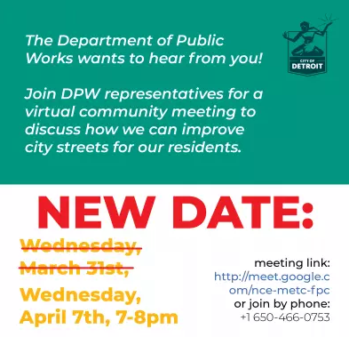 DetroitGreenway's tweet photo. .@CityofDetroit Streets for People Plan community mtg is TONIGHT at 7pm. Discuss how you want to improve city streets.
https://t.co/f2zvRN4MUX https://t.co/EJSC4lthh3