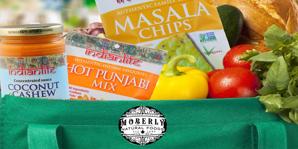 indianlife's tweet photo. It's a #healthy & #Delicious "Home Run" @moberlynaturals in Toronto!@Indianlife Line Drive - All Indianlife on sale NOW at both locations! Save on #Chutneys, #Chips, #Snacks, #CookingSauces, #Samosas, #Pakoras, #FrozenMeals #Ghee, #StuffedWraps, #Wraps, #Naan & #Pita! https://t.co/cUwLoFDRqw
