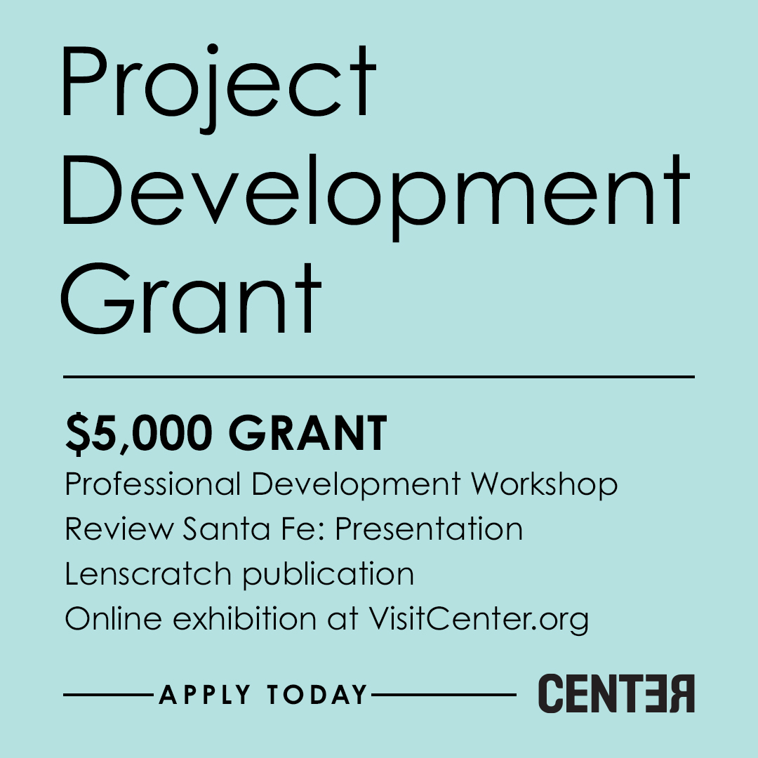 CENTERSantaFe's tweet photo. The Project Development Grant offers direct funding for photographers. All types of fine art or documentary works-in-progress are eligible for the $5,000 grant. 

Submissions accepted through April 20.

#DevelopmentGrant #PhotographyGrant #ProjectGrant  #ApplyToday #MeetTheJuror https://t.co/yNYvDu8Hui