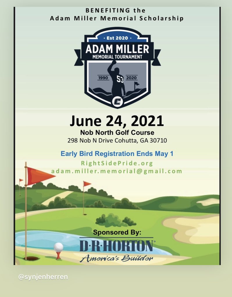 Excited to share this years Adam Miller Memorial Golf Tournament!