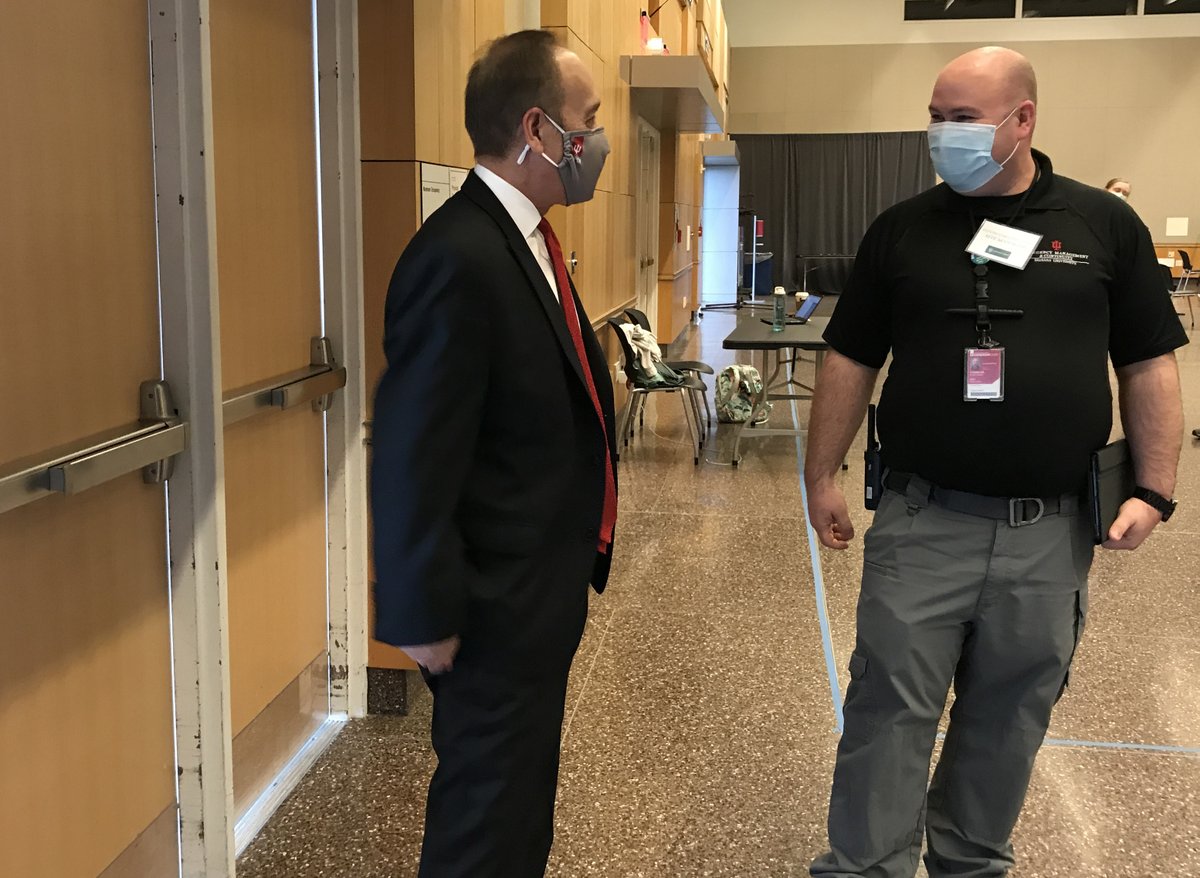 So proud of @IUPUI launching our Vaccination POD today, grateful to the team that has organized it &amp; appreciate those who are being vaccinated, bringing hope &amp; health together for our future. #IUPUIstrong