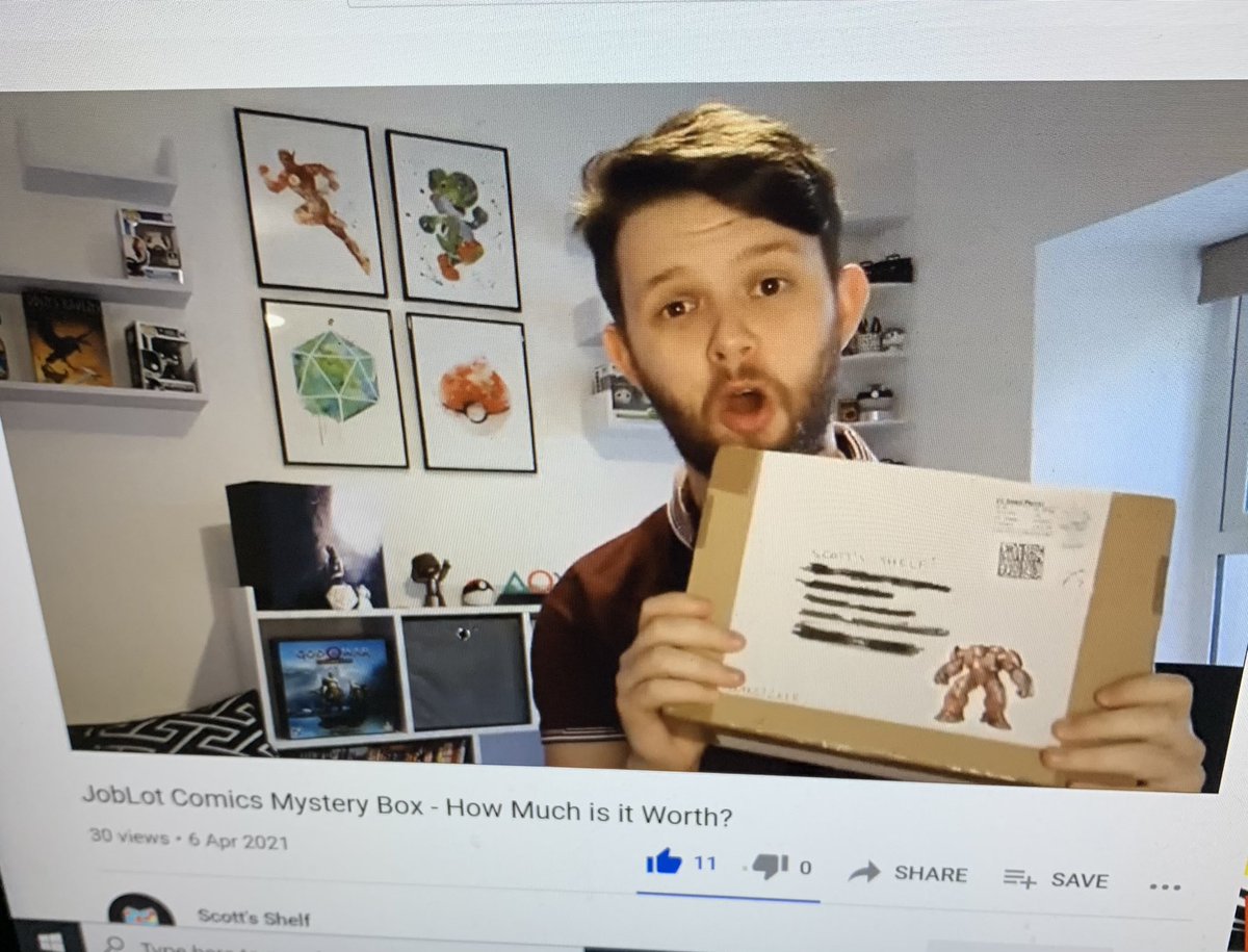 ComicsJob's tweet image. Yay #scottsshelf reviewed a #mysterybox 👏🏻👏🏻👏🏻YouTube #comics #ukcomiccommunity