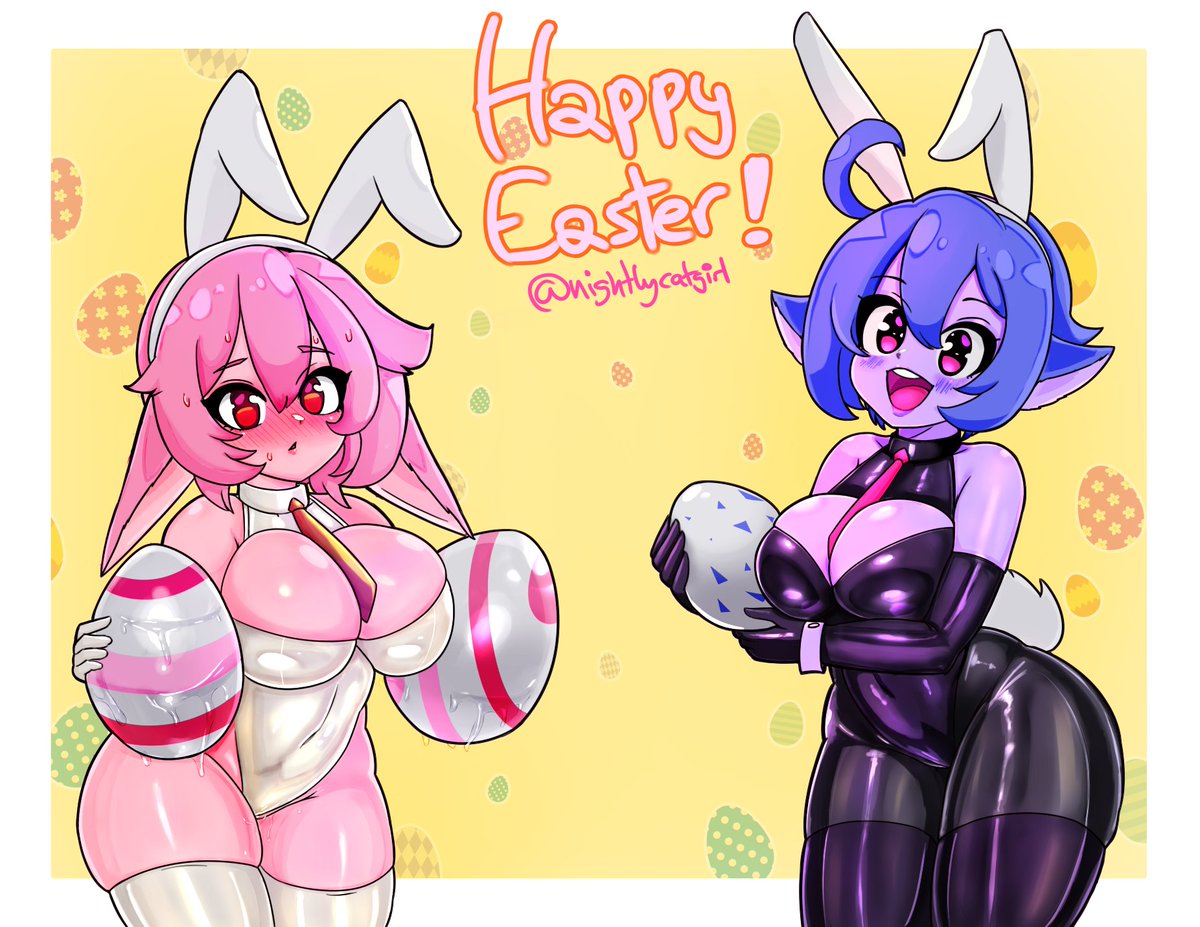 NightlyCatgirl's tweet photo. I am totally in time and not late! ... 😅

I hope you all had a happy easter! https://t.co/AaoTU3RXi7