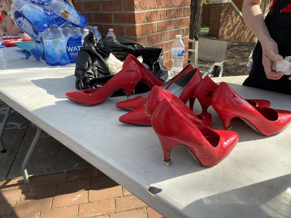 The WKU Interfraternity Council held their annual Walk a Mile in Her Shoes fundraiser this afternoon. Participants all walked a mile in red high heels to raise awareness for sexual assault.