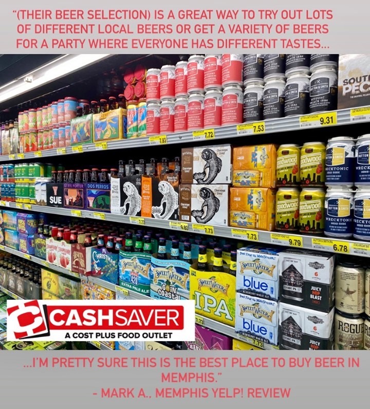 Over 350 varieties, the largest selection of local/regional craft beers and a 6-time Best Beer Selection winner. Like Mark said: <a href="/Cash_Saver/">Memphis Cash Saver</a>'s Midtown store on Madison Ave. IS the best place to buy🍺  in Memphis. #WiseChoice #Beer

andywisechoices.com/cashsaver-a-co…