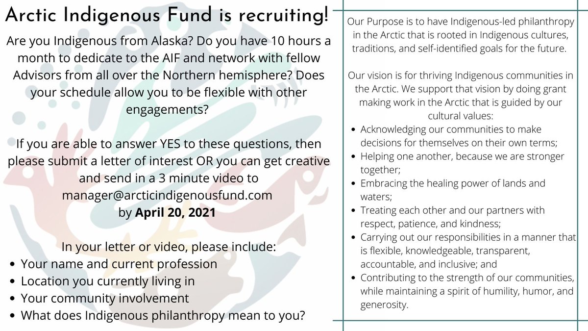 Arctic Indigenous Fund (@fundarctic) on Twitter photo 
