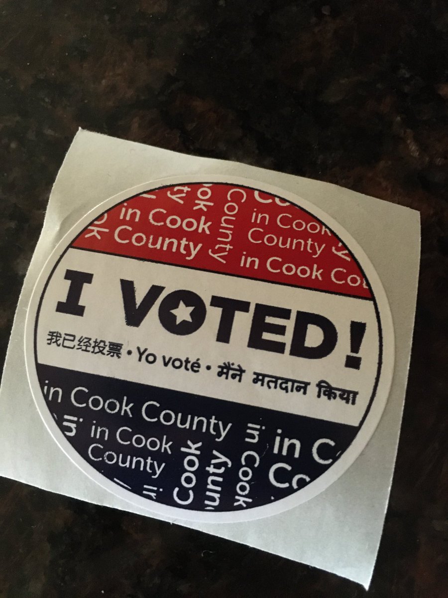 I voted today and was proud to see two EGHS seniors working as election judges!  #WeareEG