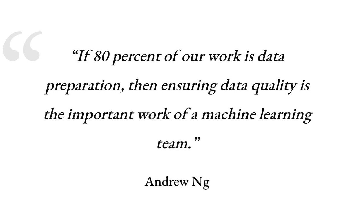 This is really a no brainier but it has to be stressed out - <a href="/AndrewYNg/">Andrew Ng</a> wants the ML community to focus more on data than models; he emphasized the importance of MLOps to build and deploy machine learning models more systematically. analyticsindiamag.com/big-data-to-go…