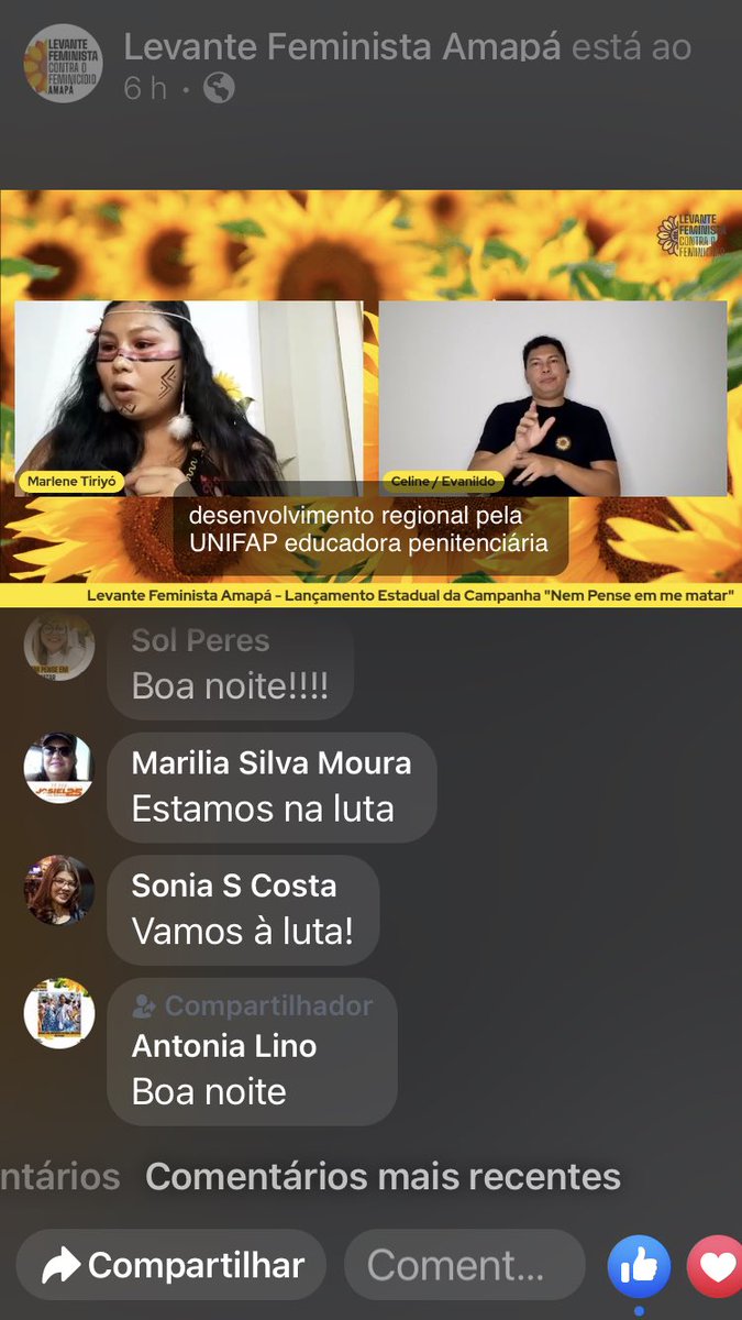 LevanteFemAP's tweet photo. Lançamento estadual Levante Feminista Amapá https://t.co/ILzEInrVfU
