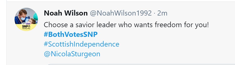 Here's 'Noah' in London. 'Noah' advocating a 'savior [sic] leader'? Really? Doesn't that language seem odd to any reasonable person?