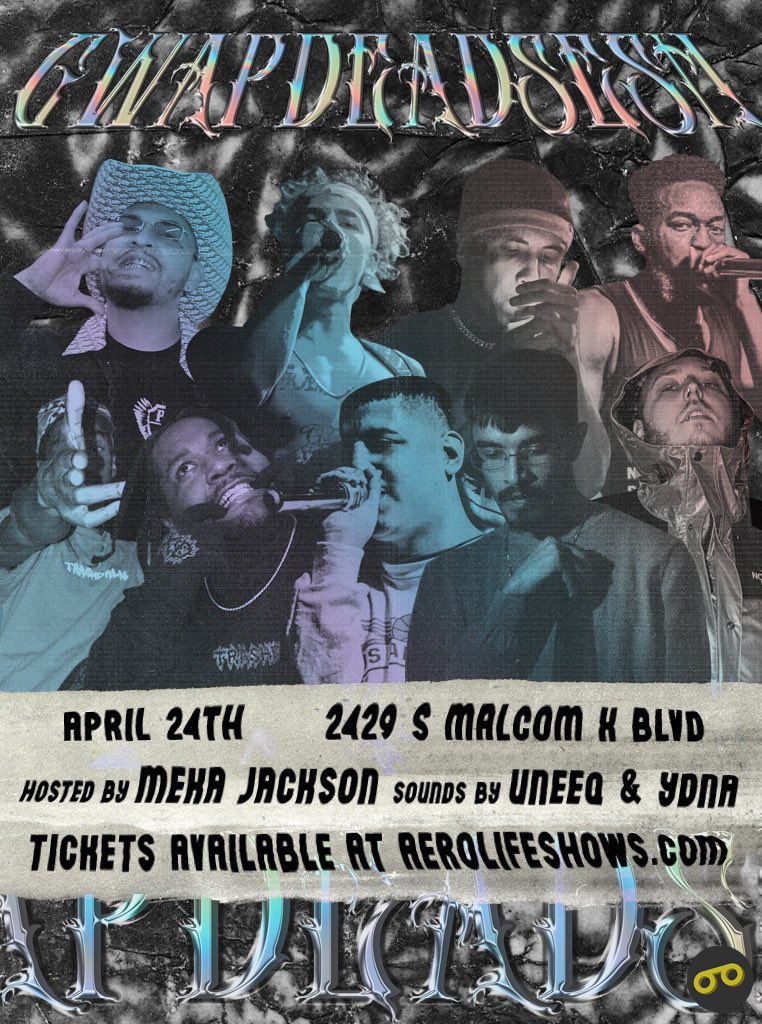 AeronotiqzInfo's tweet photo. 2 MORE WEEKS UNTIL #GWAPDEADSESH DALLAS!

@GwapGang500 x @BRAINDEADTEXAS on the same stage ❄️❄️

W/ Special Guest @CJTopOff 🌈 

@STGDMoneyTurnUp
@TrashxDallas
@MikulProduction &amp; more!

Sounds by @ITS_YDNA &amp; @iamuneeqmuzik 

BYOB / 420 Friendly

Tickets @ https://t.co/cg9EBwwAOJ https://t.co/wKkKKFwykP