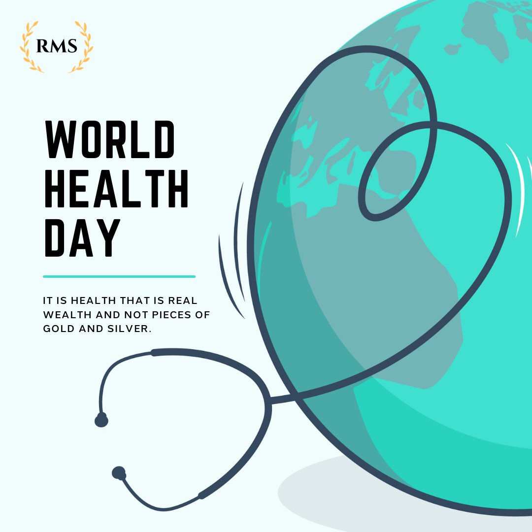 We wish you all a very Happy World Health Day!

Visit - rmsschool.com

 #worldhealthday #healthday #health #life #education #rms #tiss #life #education #mba #pgdm #digitalmarketing #cacoaching #admissions #cacoaching #cainstitute