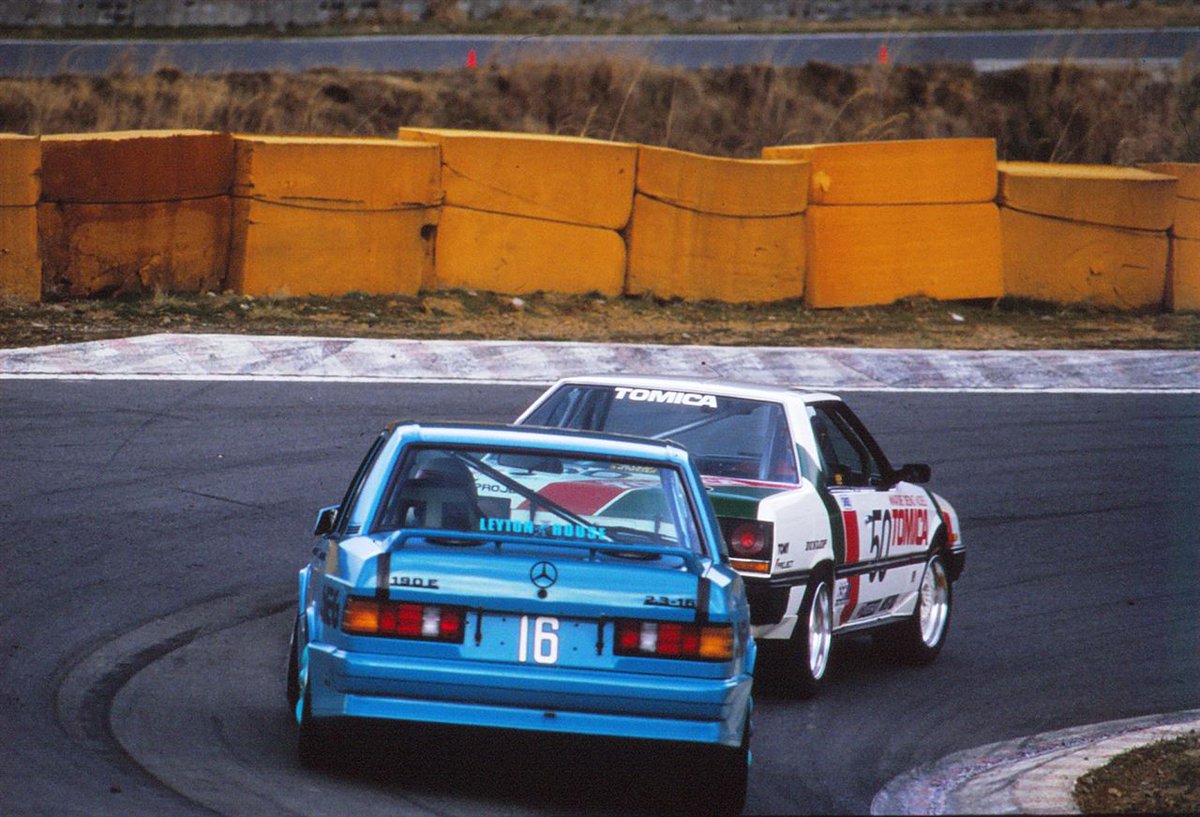 昭和61年のツイート #萩原光 萩原光が今日、菅生でベンツ190Eで