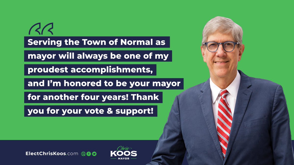 Chris Koos • Mayor of Normal tweet media