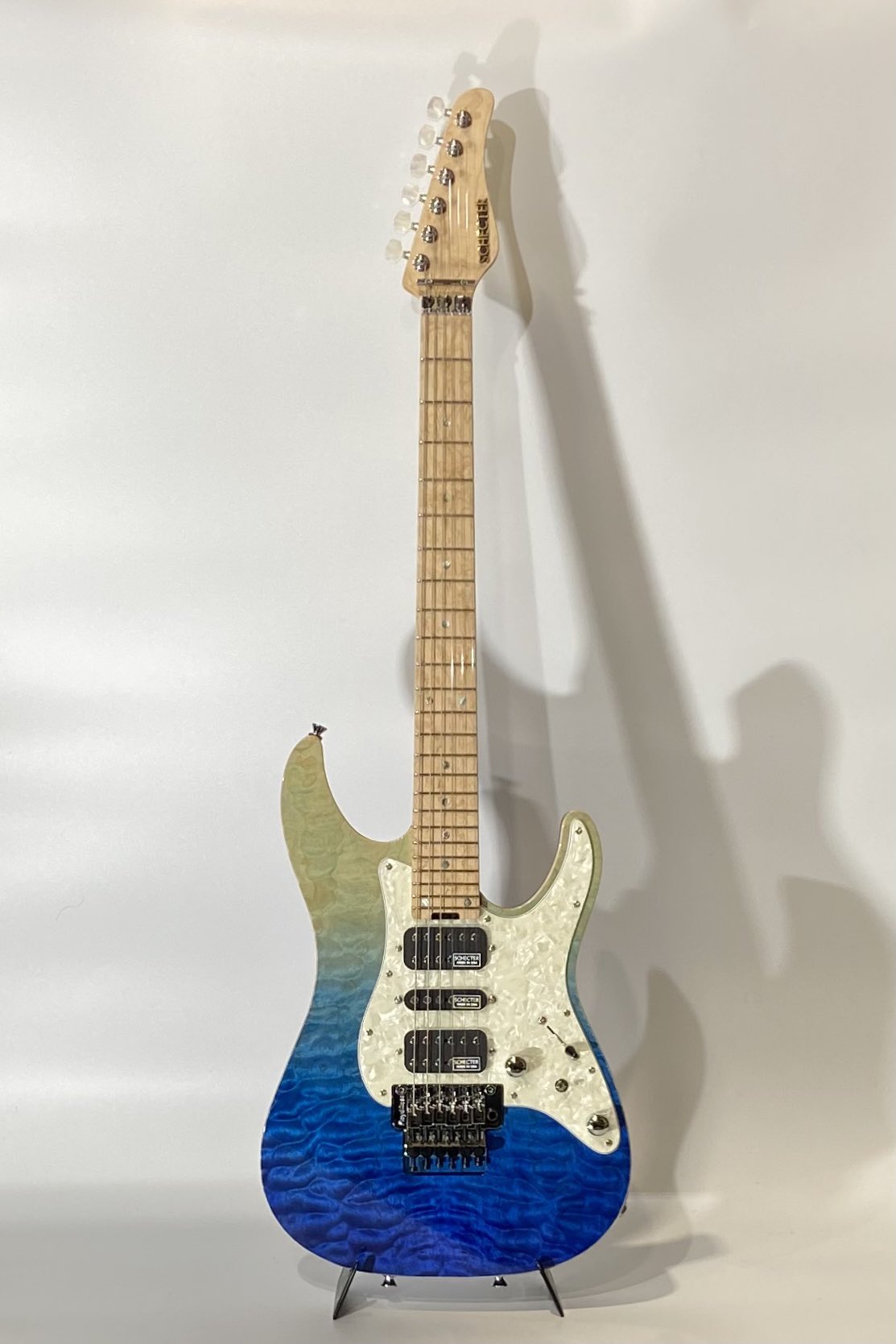 Schecter シールド 5m×2本 SCHECTER シェクター SD-2-24-AL / See-Thru Blue / Rosewood