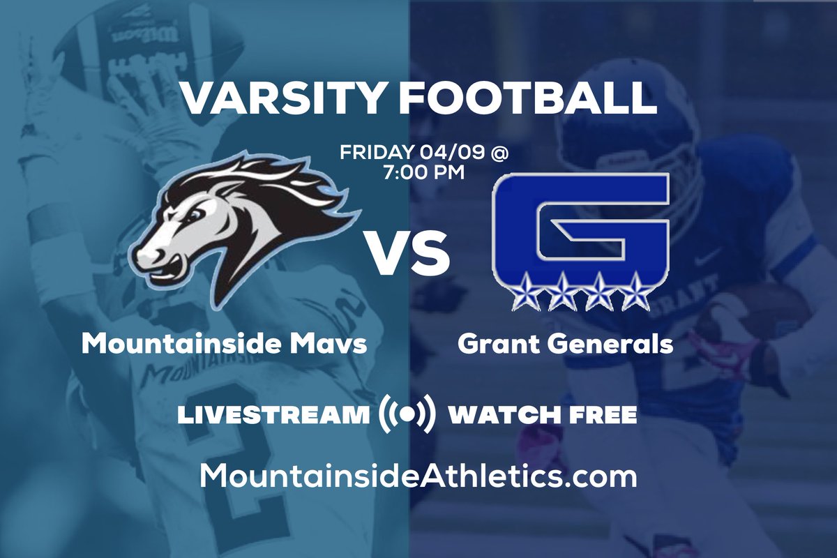 Tune in LIVE this Friday night 04/09 @ 6:50 PM to WATCH Mountainside host Grant HS 🏈
<a href="/mountainsidehs/">Mountainside HS</a> <a href="/grant_fb/">Grant High School Football</a> 

Watch for free at👇MountainsideAthletics.com 

#whoyagot #ORPreps #osaagotw