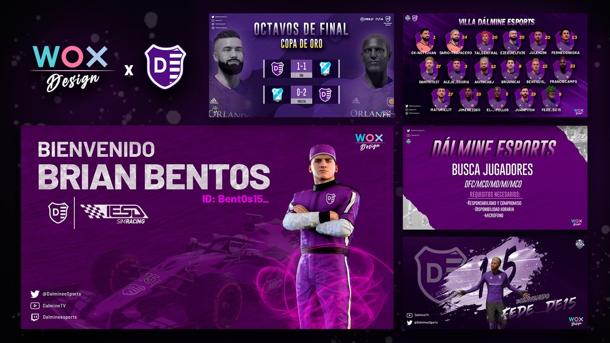 DesignWox's tweet image. Buenas gente! Les muestro un poco lo que estuvimos haciendo para los amigos de @DalmineeSports y aprovecho para buscar nuevos equipos para trabajar la próxima temporada de las distintas competiciones. Precios super accesibles! Cualquier duda al MD📩

Un RT se agradece mucho!