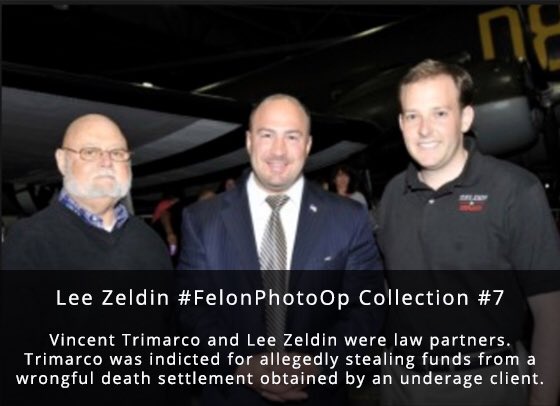 zeldin_s's tweet image. The number of #FelonPhotoOps numbers in the middle/high teens and grows by the year.

Trimarco was just convicted.

@rudy_sunderman resigned before signing his plea deal for fraud.

The Voter Fraud Four case still awaits!

#FelonFriendly @leemzeldin loves malfeasant actors...