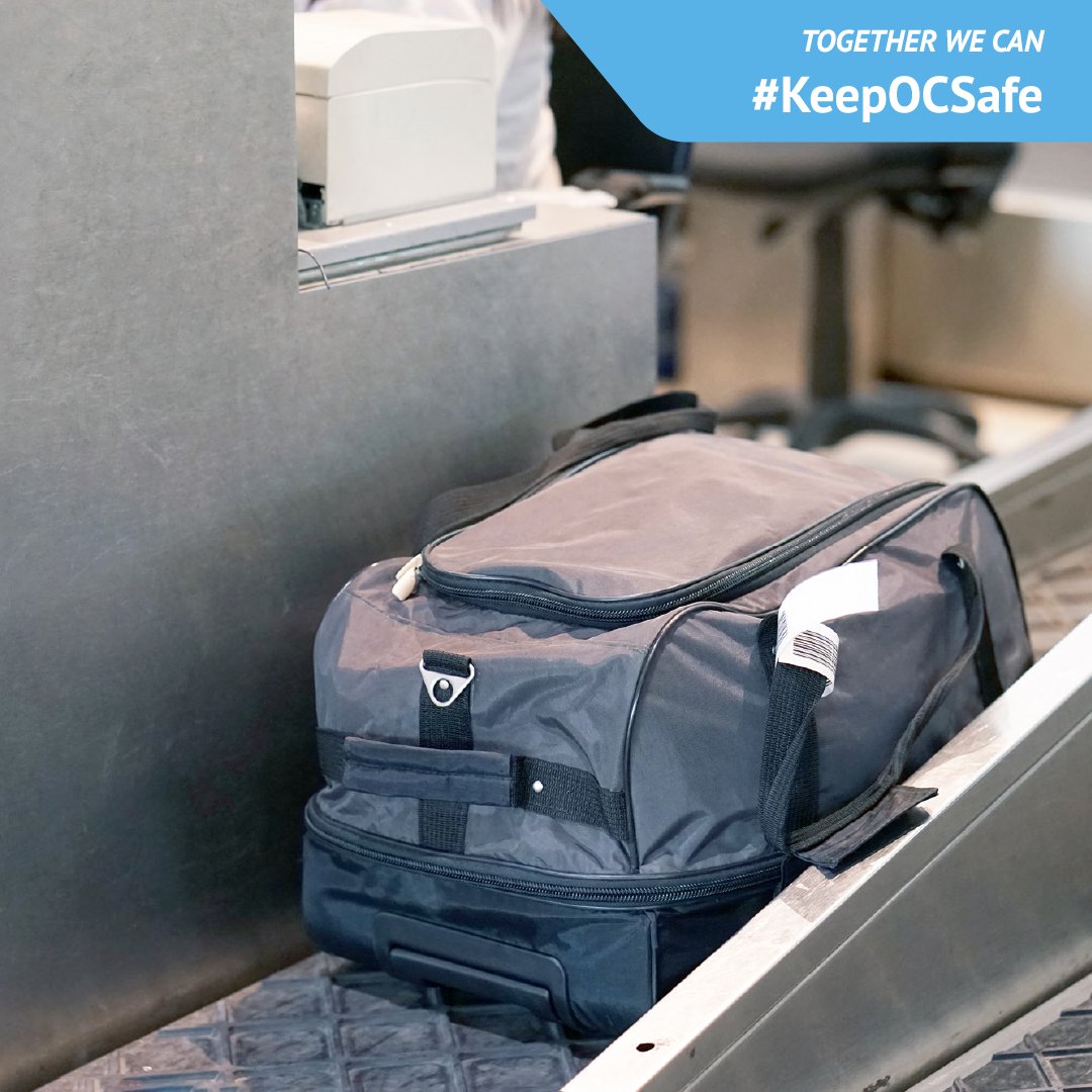 safe_oc's tweet image. #KnowTheSigns of suspicious activity while traveling. If you see an unattended bag that looks out of place – talk to local authorities. #KeepOCSafe #SeeSay