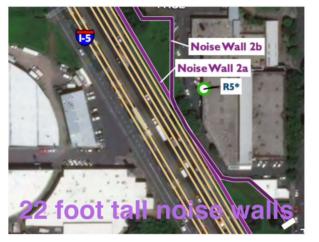 the Middle School was there first. ODOT decimated the neighborhood with a freeway.Now they want to widen the freeway - to the detriment of the (60% nonwhite) students, for the benefit of exurban commuters. but here have some 22 foot walls!