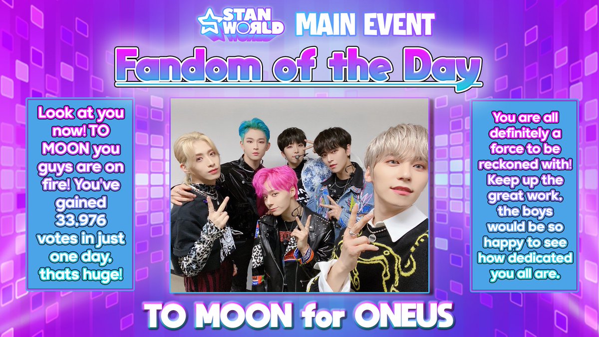stanworld_twt's tweet photo. Today's Fandom of the Day is: TO MOON!

Look at you now! TO MOON is definitely a force to be reckoned with as they gained 33,976 in just one day! Your hard work deserves to be recognized, keep it up! The boys would be so happy to see all of your dedication~ https://t.co/2aYAhvsH3p