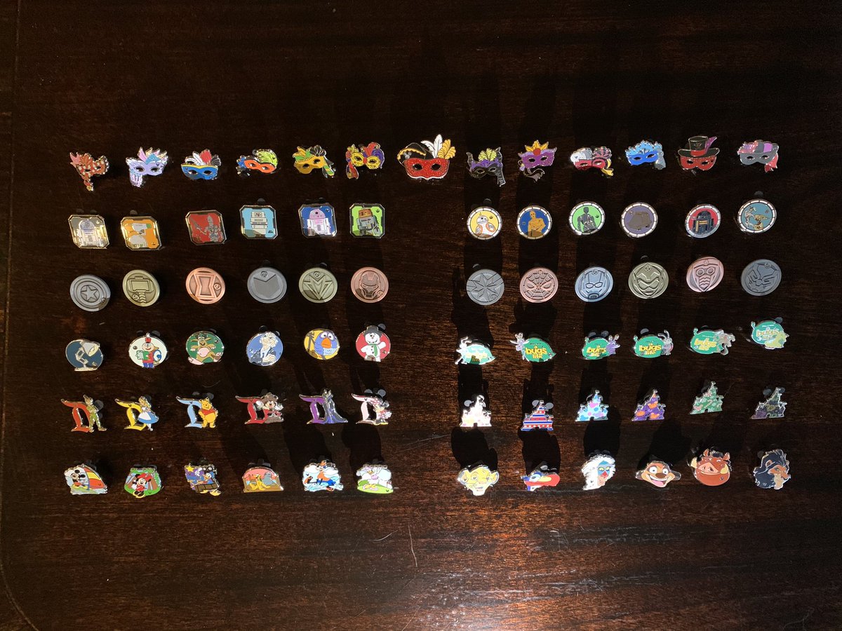 Chuck5ash's tweet photo. #disneypins All the 2020 hidden Disney pins! https://t.co/VOJRQMk2BD