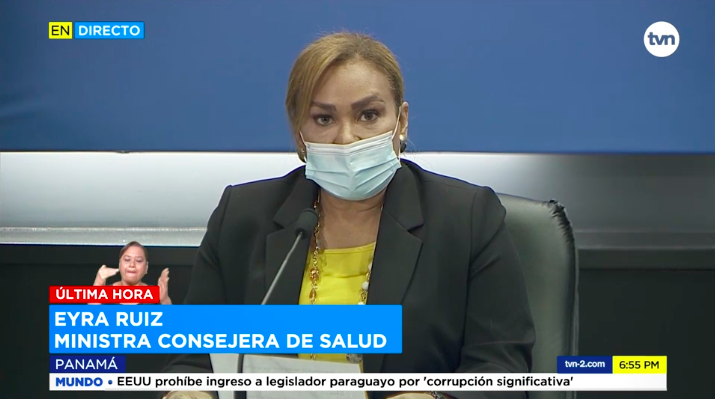"En la segunda semana de abril tendremos las segundas dosis de vacunas del circuito 8-8 y primera dosis del circuito 8-9, y en la tercera semana tendremos las primeras dosis del 8-4 y 8-7", ministra consejera de Salud, Eyra Ruiz. #NoticiasTVN