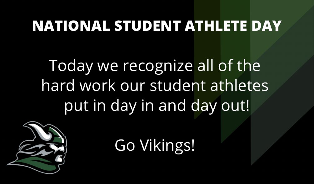 DVC_Athletics's tweet photo. Happy #NationalStudentAthleteDay to all of our Student Athletes who balance both! Grateful for our Vikings resilience and positive attitude through out this challenging year. #RollVikes https://t.co/tEepfRxHOM