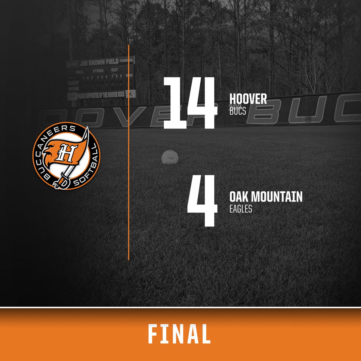Hoover_SB's tweet photo. It's Final! #GoBucs https://t.co/7aM4rMKugY